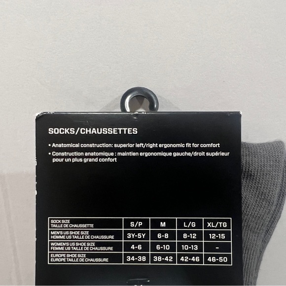 Jordan Legacy, Crew Socks, Grey, Black & White, 1 Pair - Picture 3 of 8